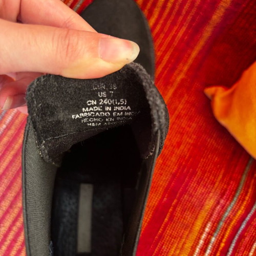 Chelsea boots black H&M used, size 38