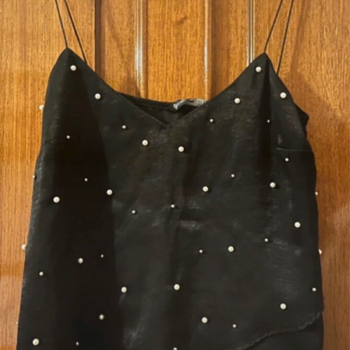 Lingerie with pearls Stradivarius like new, black, size S