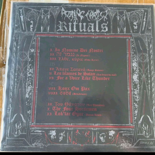 Rotting Christ Rituals 2LP Limited Blue Edition new