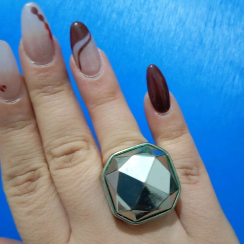 Ring gray silver like new