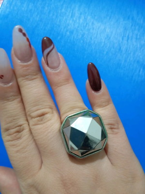 Ring gray silver like new