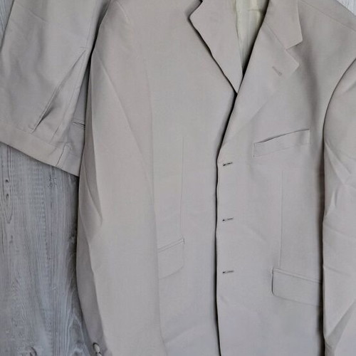 Men's suit like new, beige-ecru, size 48