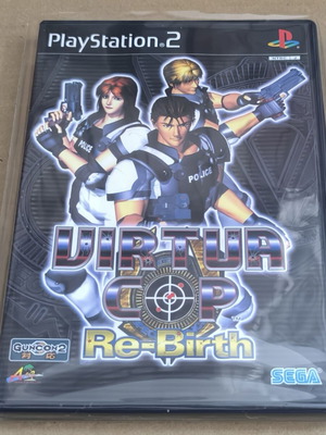 Virtua Cop Re-Birth παιχνίδι PlayStation 2, NTSC-J κουτί και εγχειρίδιο