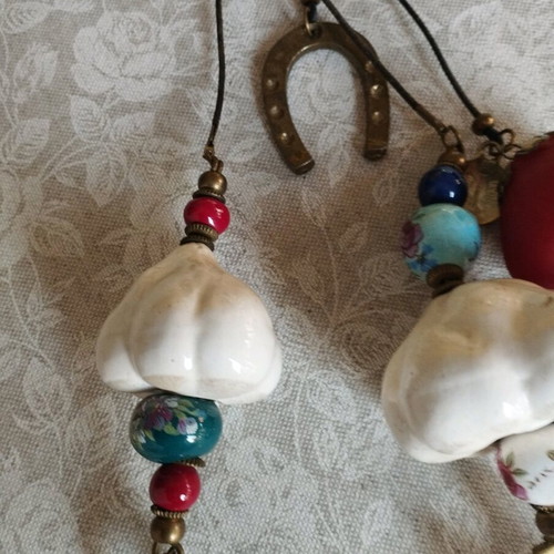 Antique hanging good luck charm used