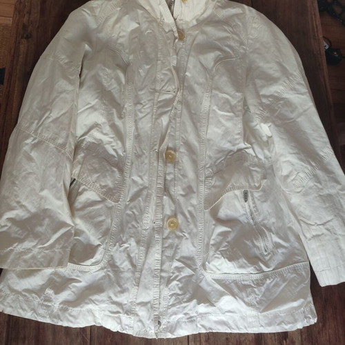 White waterproof jacket, one size