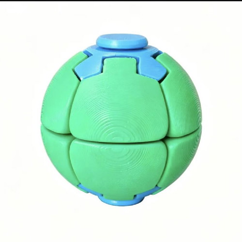 Push Spin Ball 3D printed fidget toy, anti stress game