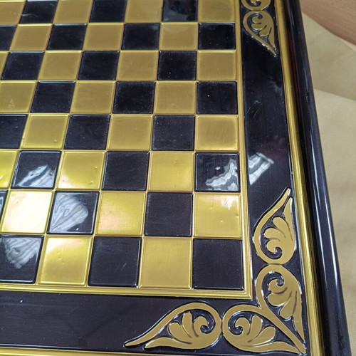 Aethira chessboard used, wood and metal