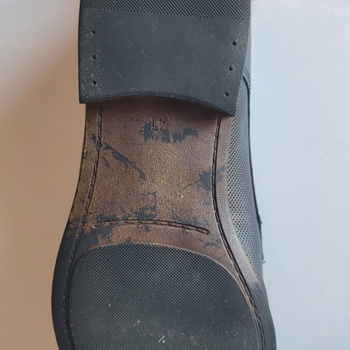 Damiani men's black leather dress shoes size EU 41 used