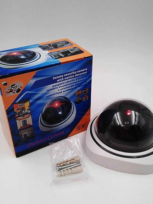 Fake Security Camera White New