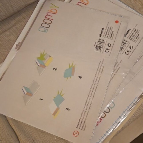 Self-adhesive transparent book cover sheets, pack of 4, 10 pieces each