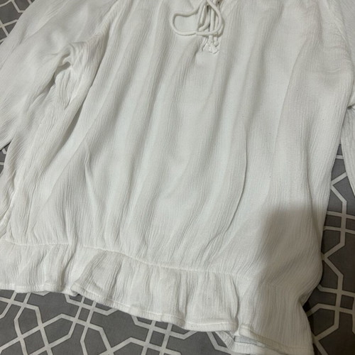 Hollister blouse, white, size L