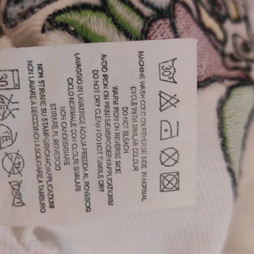 Fornarina long-sleeve blouse size S like new, white embroidered