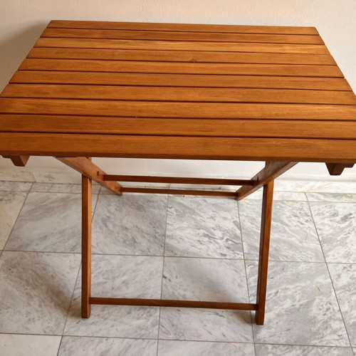 Folding Wooden Garden Table like new, 80x60x74 cm