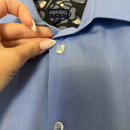 Kenzo Homme no 39 men's shirt like new, blue
