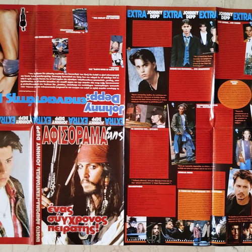 Collectible Johnny Depp poster used from Afisorama Fans