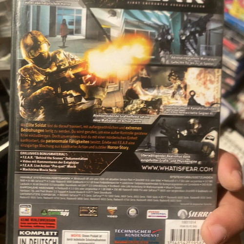 Fear PC game like new