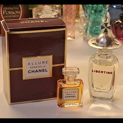 Vivienne Westwood Libertine and Chanel Allure Sensuelle vintage miniatures