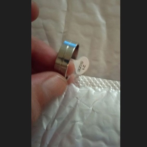 Women's ring new, durable steel size 21
