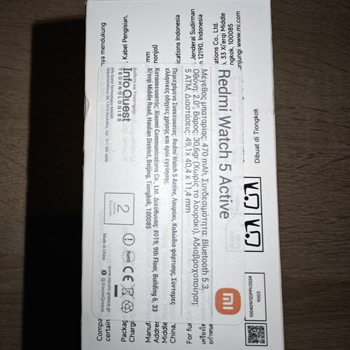 Xiaomi Redmi Watch 5 Active 49mm with Heart Rate Monitor, Matte Silver