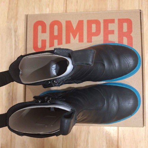 Camper kids boots used size 31 black