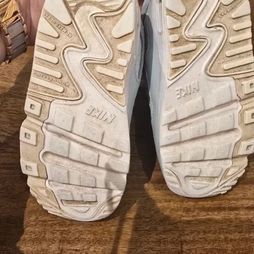 Nike Air Max 90 sneakers used, light grey toddler size 25