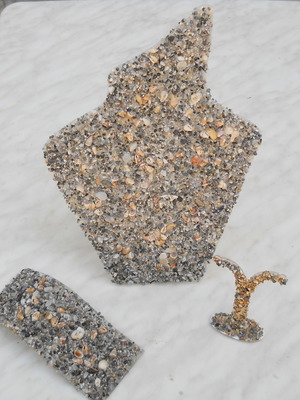 Χειροποίητα κοσμηματοπωλεία για καλοκαιρινή βιτρίνα, σετ 3 τεμαχίων