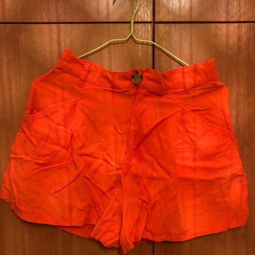 Zara shorts used, orange, size S
