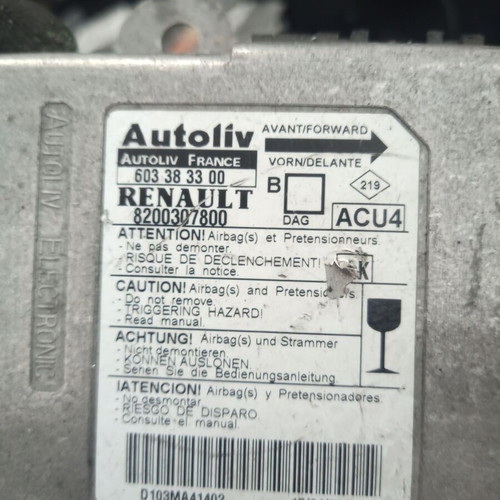 Airbag module Renault Megane 2003