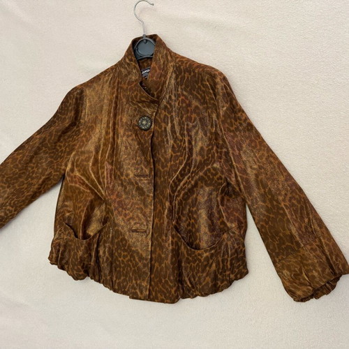 Brown leather jacket new