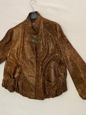 Brown leather jacket new