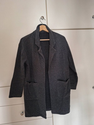 Zara gray coat used, size S, dark gray