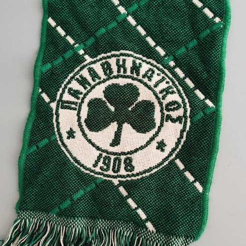 Panathinaikos collectible scarf used, centenary edition 1908-2008