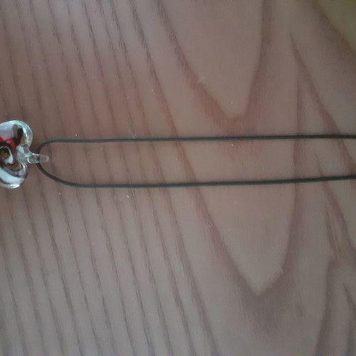 Murano heart necklace new, short