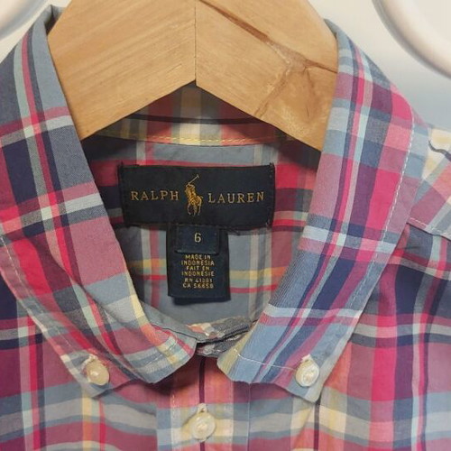 Polo Ralph Lauren shirt for 6-year-old boy like new multicolor