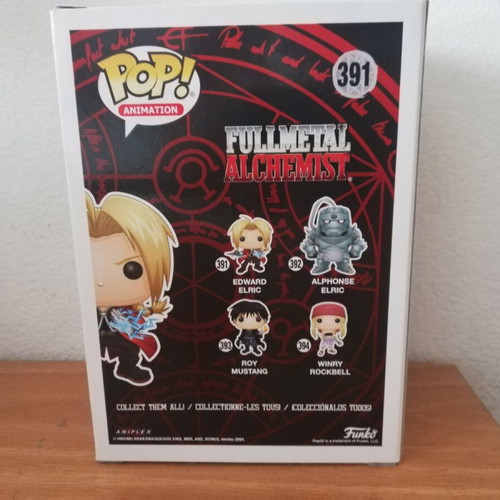 Funko POP! Edward Elric Fullmetal Alchemist vinyl figure #391 vaulted