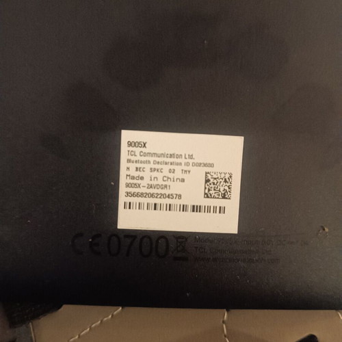 Tablet used, functional 8 inches with free case