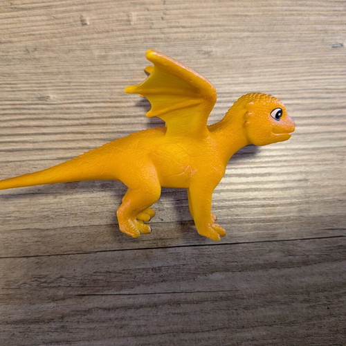 Animal Planet Baby Fire Dragon Figurine like new, yellow