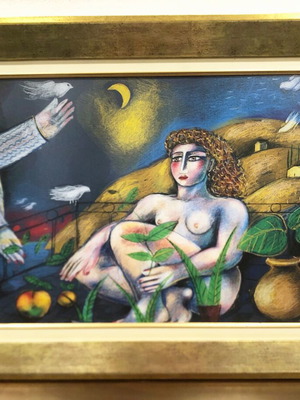 V. Sperantzas framed art print copy, 60x80 cm