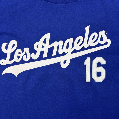 MLB Los Angeles Dodgers Andre Ethier 16 Blue Baseball Tee used, size M