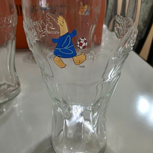 Coca Cola set of 6 collectible glasses Athens 2004 Olympics