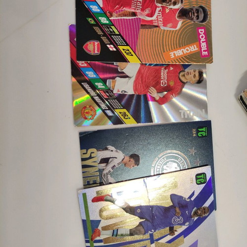 Football cards used, pack of 55 with 40 free caps