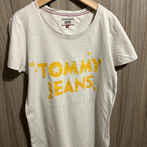 Tommy Jeans T-shirt like new, size M, white and yellow