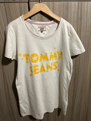 Tommy Jeans T-shirt like new, size M, white and yellow