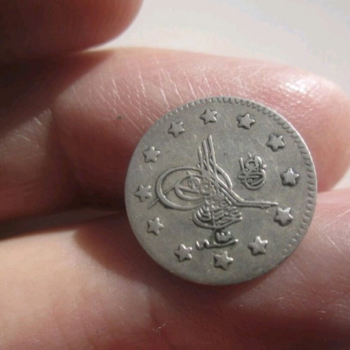 Silver coins used, lot of 2 Bavaria 1811 and Ottoman Kurus