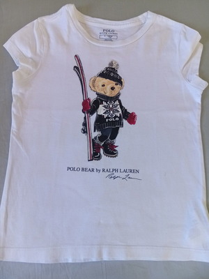 Μπλούζα Polo Ralph Lauren για κορίτσια, βαμβακερή, μέγεθος 5
