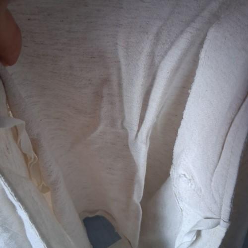 Vintage mini skirt with buttons like new, white, Sting