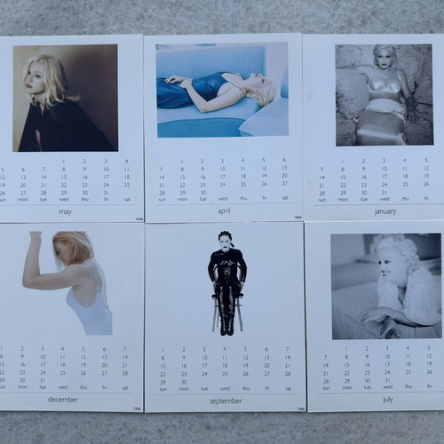 Madonna You'll See limited edition CD single with 1996 calendar