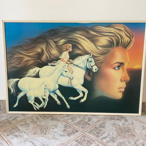Painting like new, dimensions 60 x 90 cm