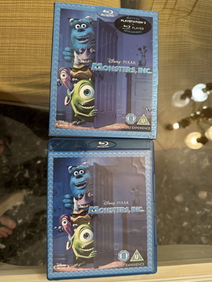 Monsters Inc Blu-Ray used without Greek subtitles, cracked case