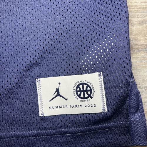 Jordan Quai 54 World Streetball Mesh Jersey navy blue, used, men's XL